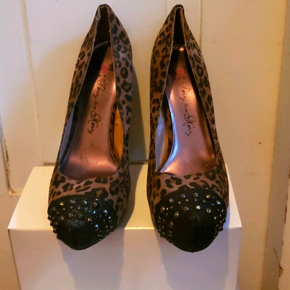 Leopard print heels